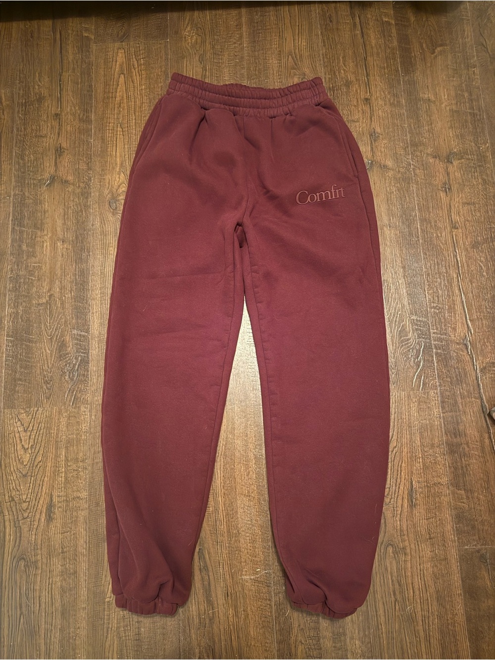 Comfit Women's Burgundy Fleece Joggers
